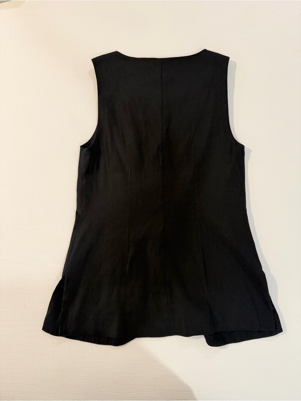 Maeve Classic Black Button-Front Sleeveless Women's Vest Top size Small - Picture 10 of 14